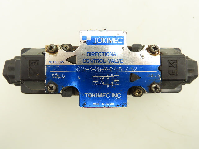 Tokimec DG4V-3-2N-M-P7-B-7-52 Hydraulic Directional Control Solenoid Valve 120V