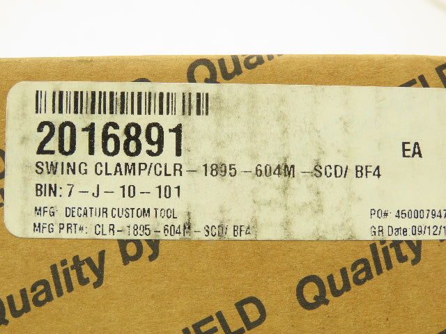 Roemheld CLR-1895-604M-SCD/BF4 Swing Clamp Tool Workholding
