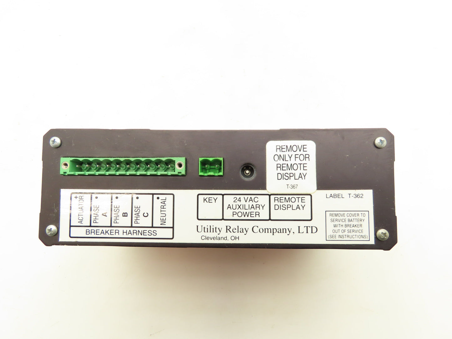 Utility Relay Company T-361 AC-PRO Ac Trip Unit Micro Controlled Based