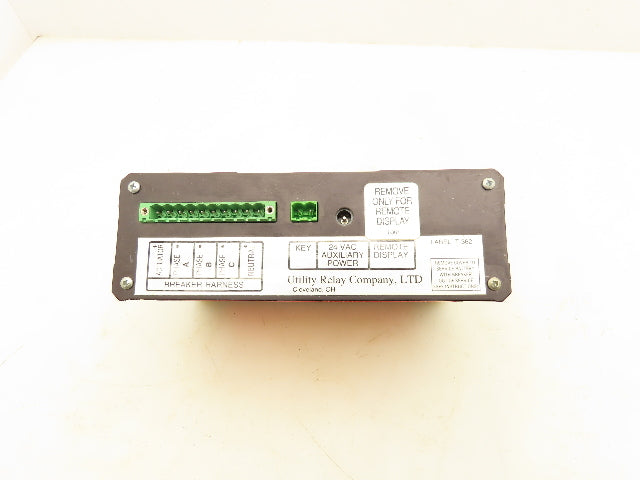 Utility Relay Company T-361 AC-PRO Ac Trip Unit Micro Controlled Based