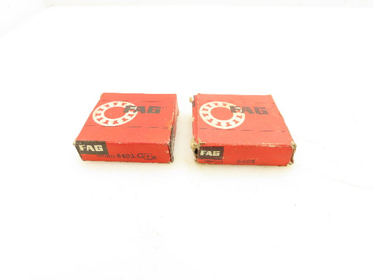 FAG 6403 Single Row Ball Bearing 17x62x17mm  Lot of 2