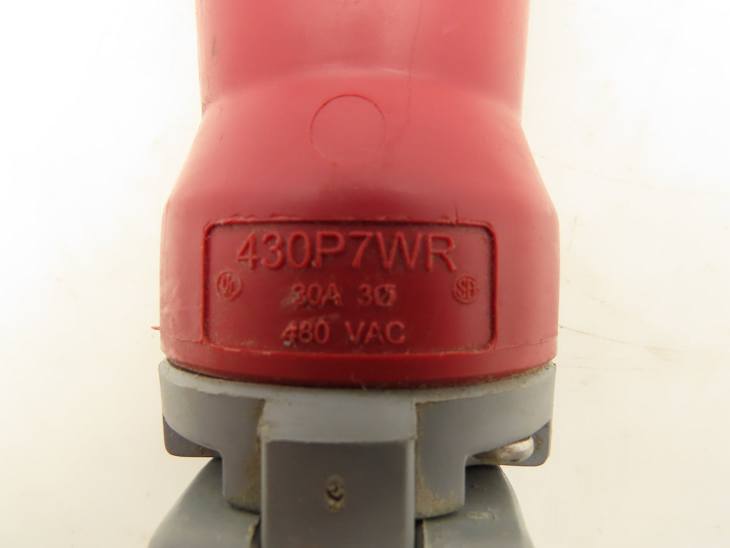 Hubbell 430P7WR AC Reverse Service Plug Receptacle 30A 480V