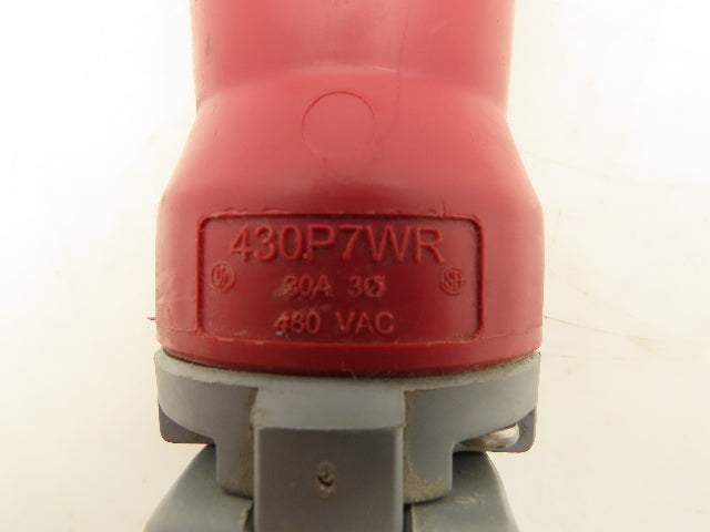 Hubbell 430P7WR AC Reverse Service Plug Receptacle 30A 480V