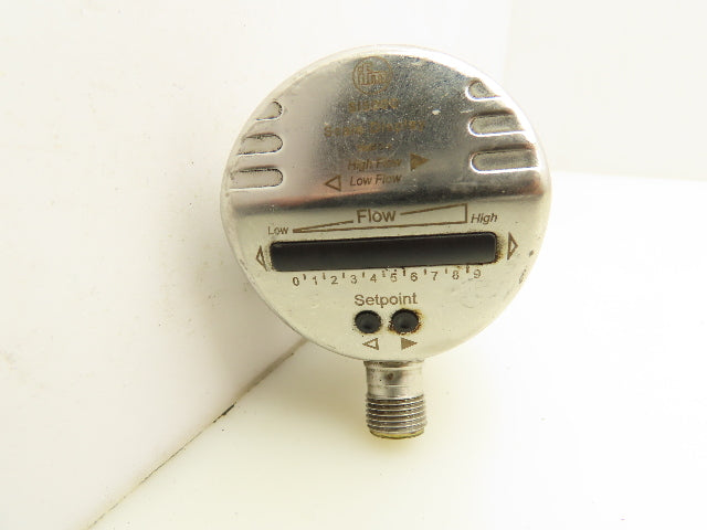 IFM SI5000 Flow Monitor Scale Display 19-36VDC 30 Bar M12 Connector 1-3/4" Probe