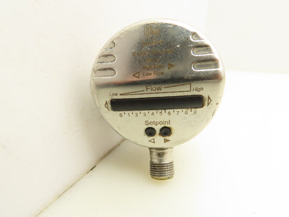 IFM SI5000 Flow Monitor Scale Display 19-36VDC 30 Bar M12 Connector 1-3/4" Probe