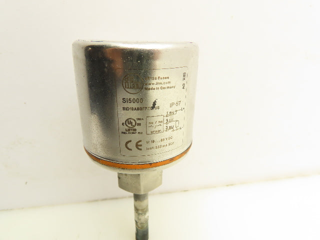 IFM SI5000 Flow Monitor Scale Display 19-36VDC 30 Bar M12 Connector 1-3/4" Probe