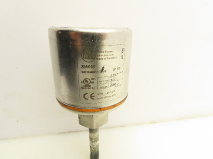 IFM SI5000 Flow Monitor Scale Display 19-36VDC 30 Bar M12 Connector 1-3/4" Probe