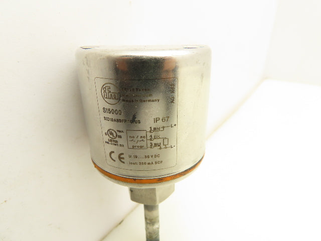 IFM SI5000 Flow Monitor Scale Display 19-36VDC 30 Bar M12 Connector 1-3/4" Probe