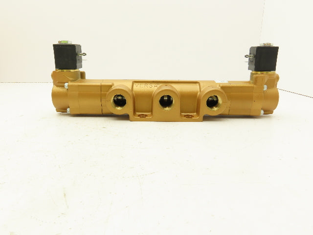 Versa VXX-4628-3553-A120 Pneumatic Solenoid Valve 4 Way 3 Position 3/4" NPT 120V