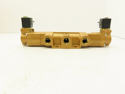 Versa VXX-4628-3553-A120 Pneumatic Solenoid Valve 4 Way 3 Position 3/4" NPT 120V