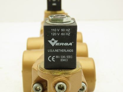 Versa VXX-4628-3553-A120 Pneumatic Solenoid Valve 4 Way 3 Position 3/4" NPT 120V