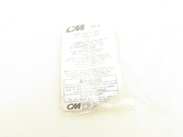 CM Columbus McKinnon 45665 Hook Latch Kit Lot of 2