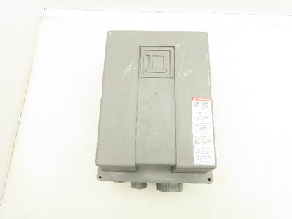 Square D 8903LWW80V02 Electrical Enclosure 11-1/2x8x4" 1-1/2"NPT 3/4"NPT Plastic