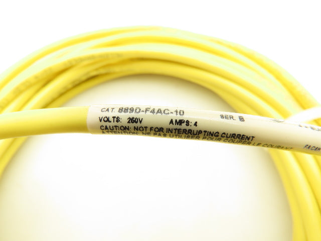 Allen Bradley 889D-F4AC-10 Sensor Cable Cordset 4-Pin DC Micro Female 10m SER B
