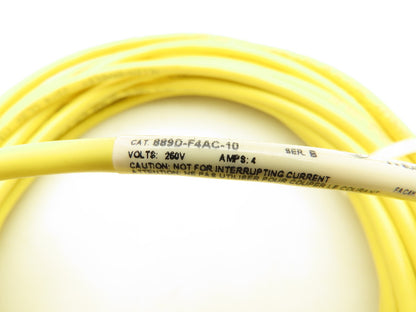 Allen Bradley 889D-F4AC-10 Sensor Cable Cordset 4-Pin DC Micro Female 10m SER B