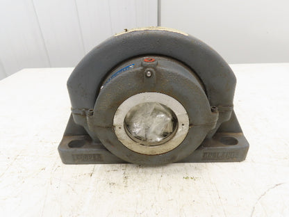 Cooper 02BCPM215GR Split Pillow Block Bearing Housing 2-15/16" Bore 4-Bolt Base