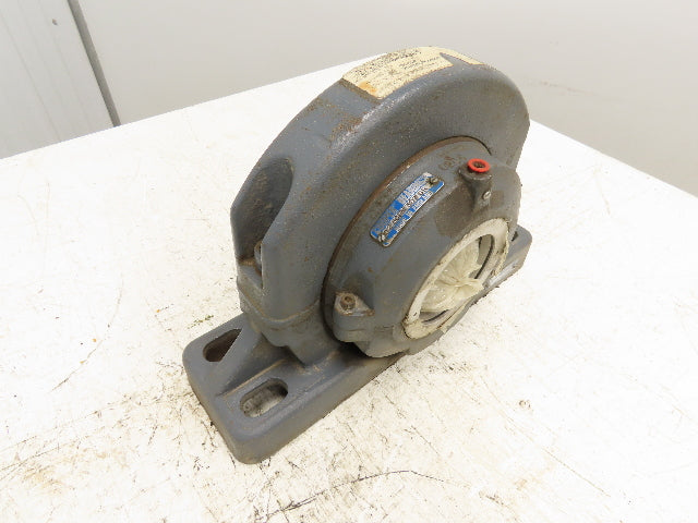 Cooper 02BCPM307GR Split Pillow Block Bearing Housing 3-7/16" Bore 4-Bolt Base