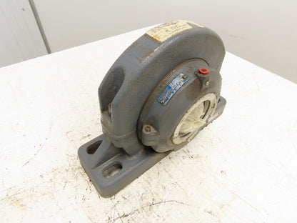 Cooper 02BCPM307GR Split Pillow Block Bearing Housing 3-7/16" Bore 4-Bolt Base