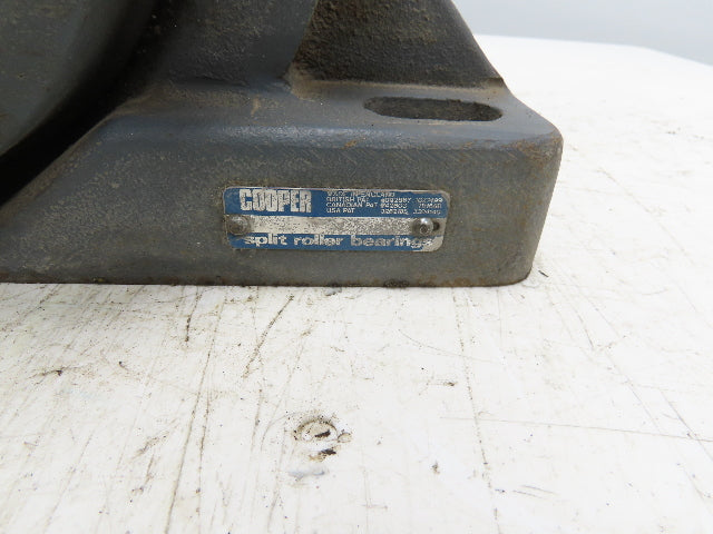 Cooper 02BCPM307GR Split Pillow Block Bearing Housing 3-7/16" Bore 4-Bolt Base