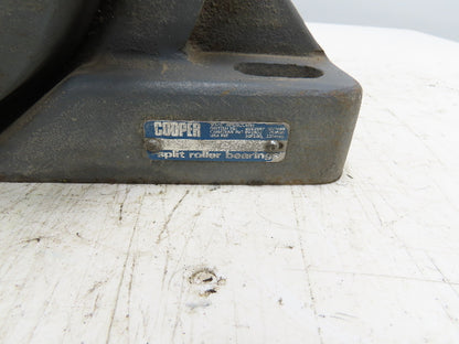 Cooper 02BCPM307GR Split Pillow Block Bearing Housing 3-7/16" Bore 4-Bolt Base