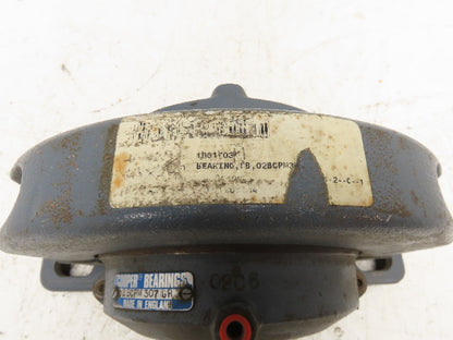 Cooper 02BCPM307GR Split Pillow Block Bearing Housing 3-7/16" Bore 4-Bolt Base