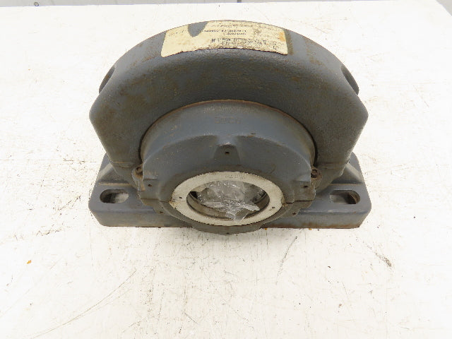 Cooper 02BCPM307GR Split Pillow Block Bearing Housing 3-7/16" Bore 4-Bolt Base
