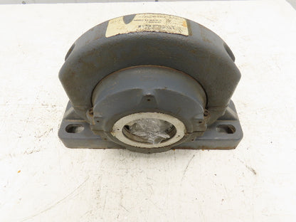Cooper 02BCPM307GR Split Pillow Block Bearing Housing 3-7/16" Bore 4-Bolt Base