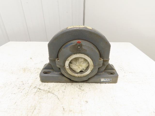 Cooper 02BCPM307GR Split Pillow Block Bearing Housing 3-7/16" Bore 4-Bolt Base