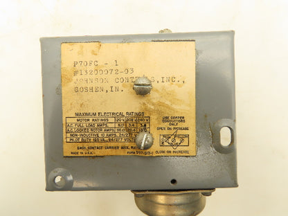 Johnson Controls P70FC-1 HVAC Pressure Range Switch Lot of 3