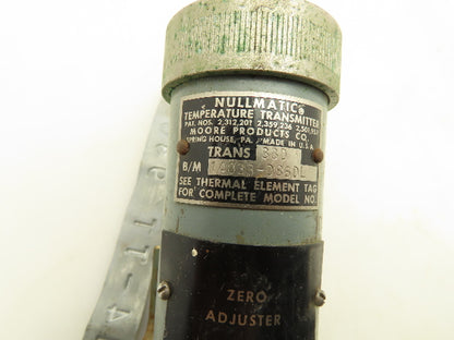 Nullmatic 33D Temperature Transmitter 3' Bendable Extension