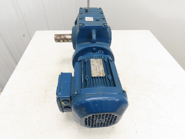 Sew-Eurodrive S77DRE90L4/DH Variable Speed Gearmotor 4.5-27 RPM 66:1 LH 2Hp 460V