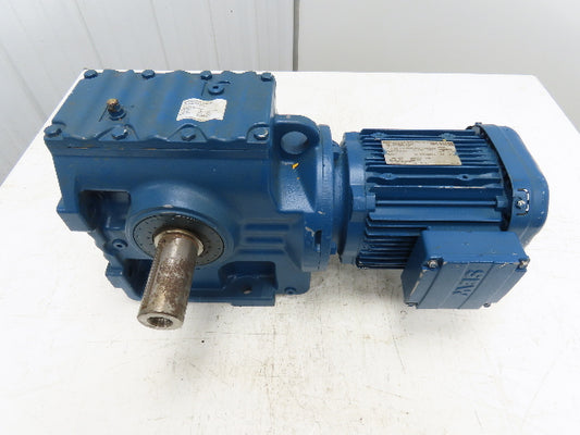 Sew-Eurodrive S77DRE90L4/DH Variable Speed Gearmotor 4.5-27 RPM 66:1 LH 2Hp 460V