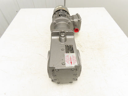 Nord SK 92372AZD N56C-80L/4 Gearmotor 38:1 Reducer 42 RPM Hollow Shaft 1Hp 460V