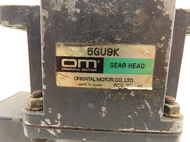 Oriental 51K90GU-ST2F Induction Gearmotor 90W 220V 3PH with 9:1 Gearhead 5GU9K