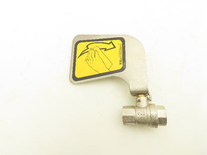 Speakman Eyewash Push Handle W/Stainless Steel Ball Valve 1/2" 600 PSI