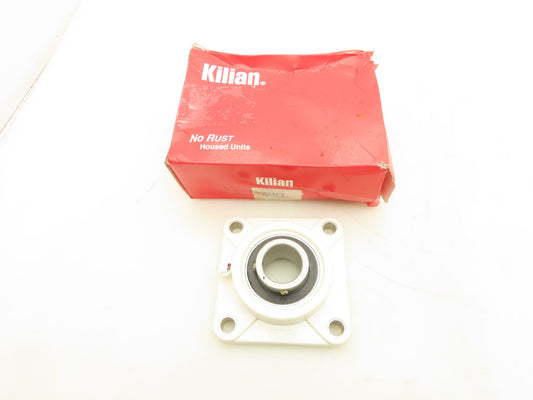 Kilian KNR-F206 1-3/16" Flange Bearing 4-Bolt No-Rust Plastic Washdown Housing