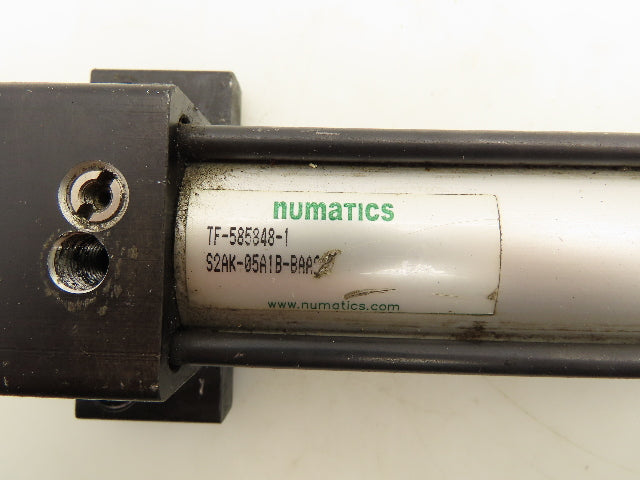 Numatics S2AK-05A1B-BAA2 Pneumatic Air Cylinder 1.5" Bore x 5" Stroke Foot Mount