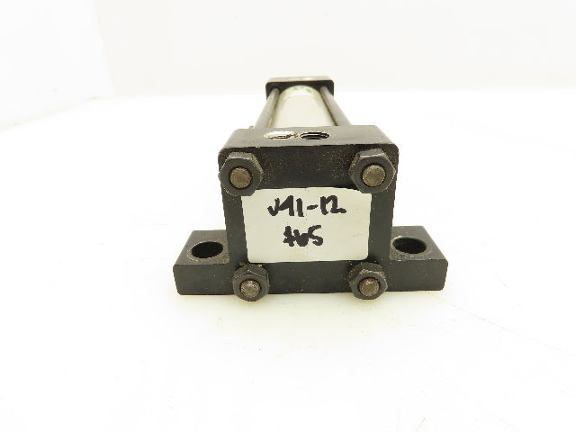 Numatics S2AK-05A1B-BAA2 Pneumatic Air Cylinder 1.5" Bore x 5" Stroke Foot Mount