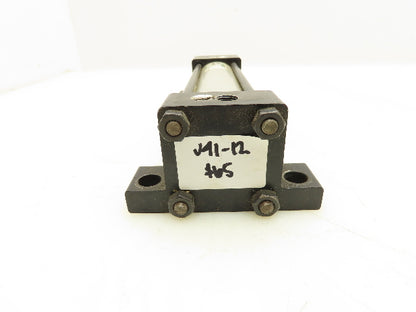 Numatics S2AK-05A1B-BAA2 Pneumatic Air Cylinder 1.5" Bore x 5" Stroke Foot Mount