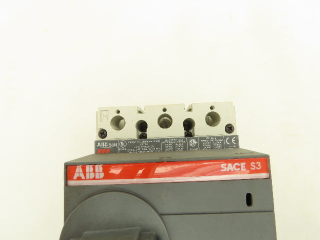 ABB S3N Circuit Breaker Trip Sace S3 600VAC 50A 3 Pole With 10-3/4" Shaft