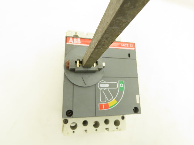 ABB S3N Circuit Breaker Trip Sace S3 600VAC 50A 3 Pole With 10-3/4" Shaft