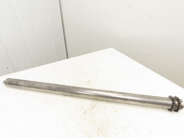 Lathrup 2.5"x 45.5" BF Chain Drive Double Sprocket Steel Conveyor Roller