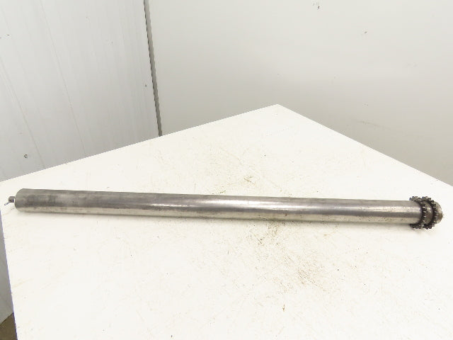 Lathrup 2.5"x 45.5" BF Chain Drive Double Sprocket Steel Conveyor Roller