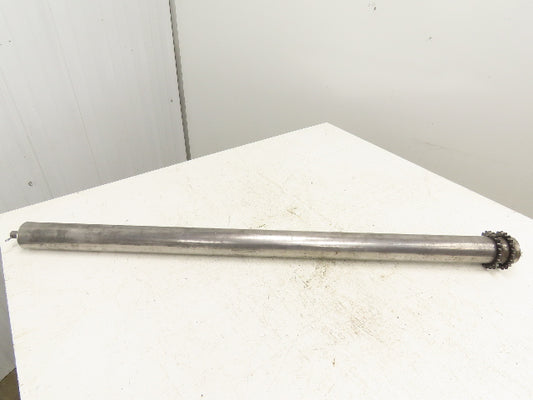 Lathrup 2.5"x 45.5" BF Chain Drive Double Sprocket Steel Conveyor Roller