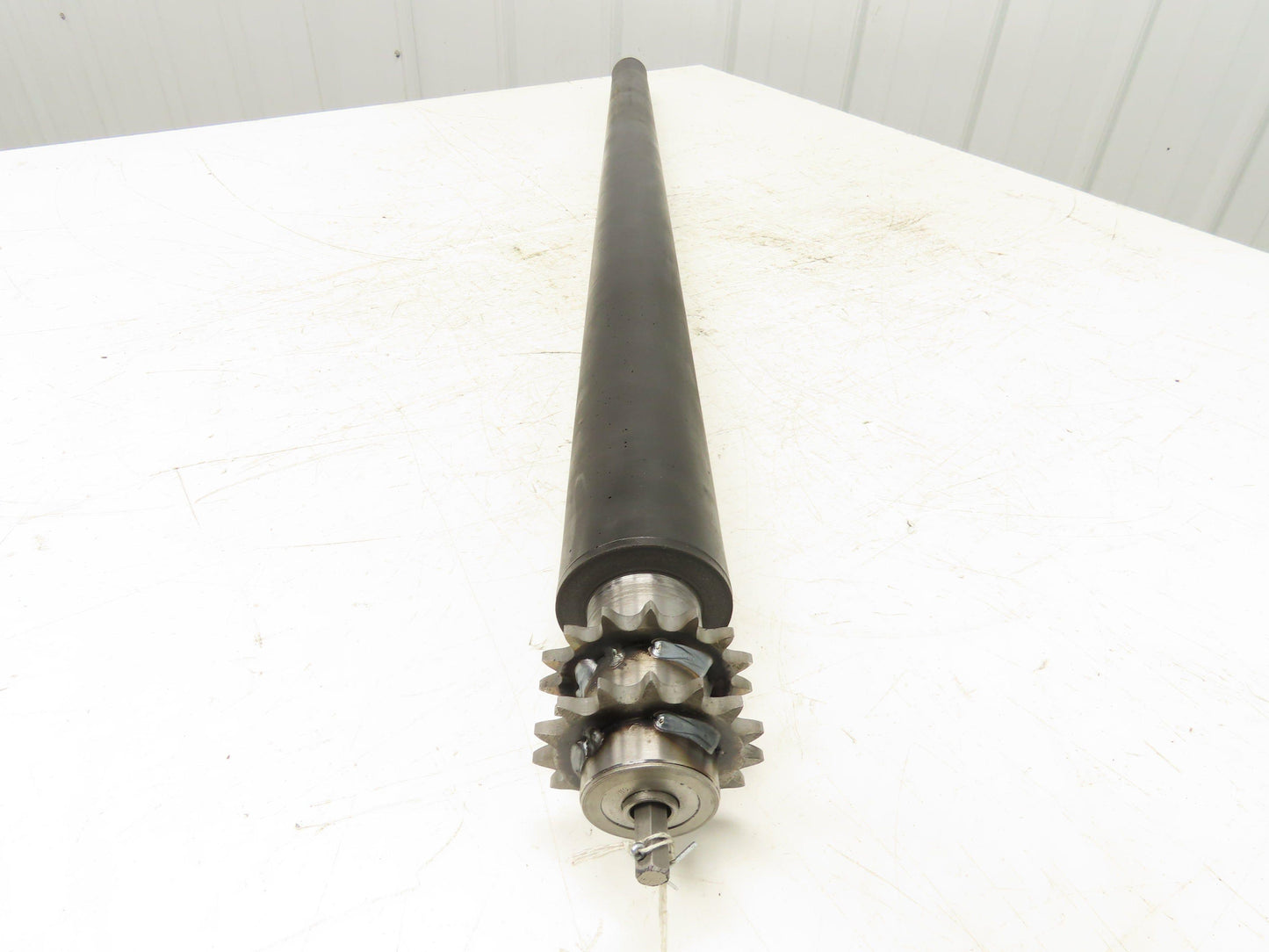 Lathrup 1.9"x 45.5"BF Tapered Conveyor Roller Double Sprocket Chain Drive