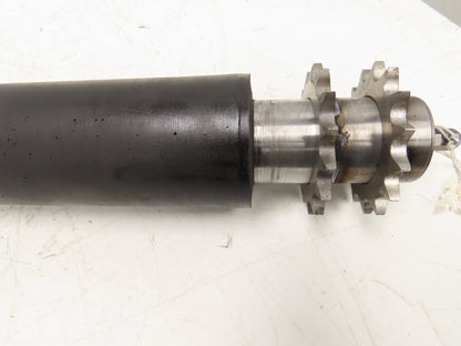 Lathrup 1.9"x 45.5"BF Tapered Conveyor Roller Double Sprocket Chain Drive