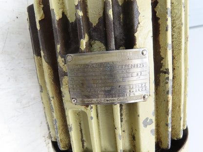 Fuji Electric MPF2097G  90L Metric AC Motor 1.5kW 2Hp 4P 1500/6000 RPM 200V 3PH