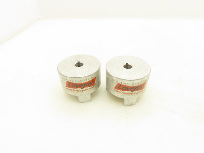 Lovejoy AL100 1/2" Jaw Coupling HUB 1/2" Bore Lot of 2