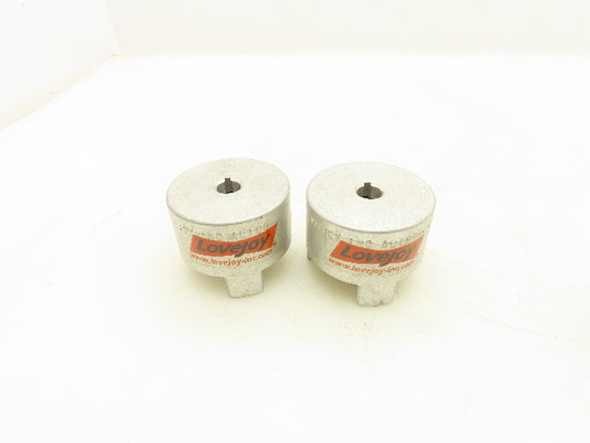 Lovejoy AL100 1/2" Jaw Coupling HUB 1/2" Bore Lot of 2