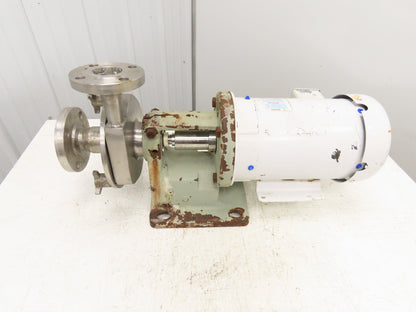 Fristam FP722-135 Stainless Centrifugal Pump 2"x1.5" Flanged 5Hp 460V FP-Series